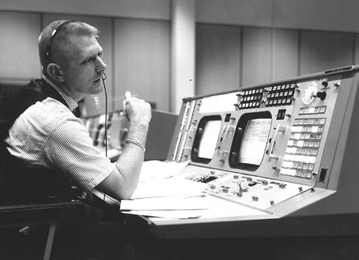 Gene Kranz at the console
